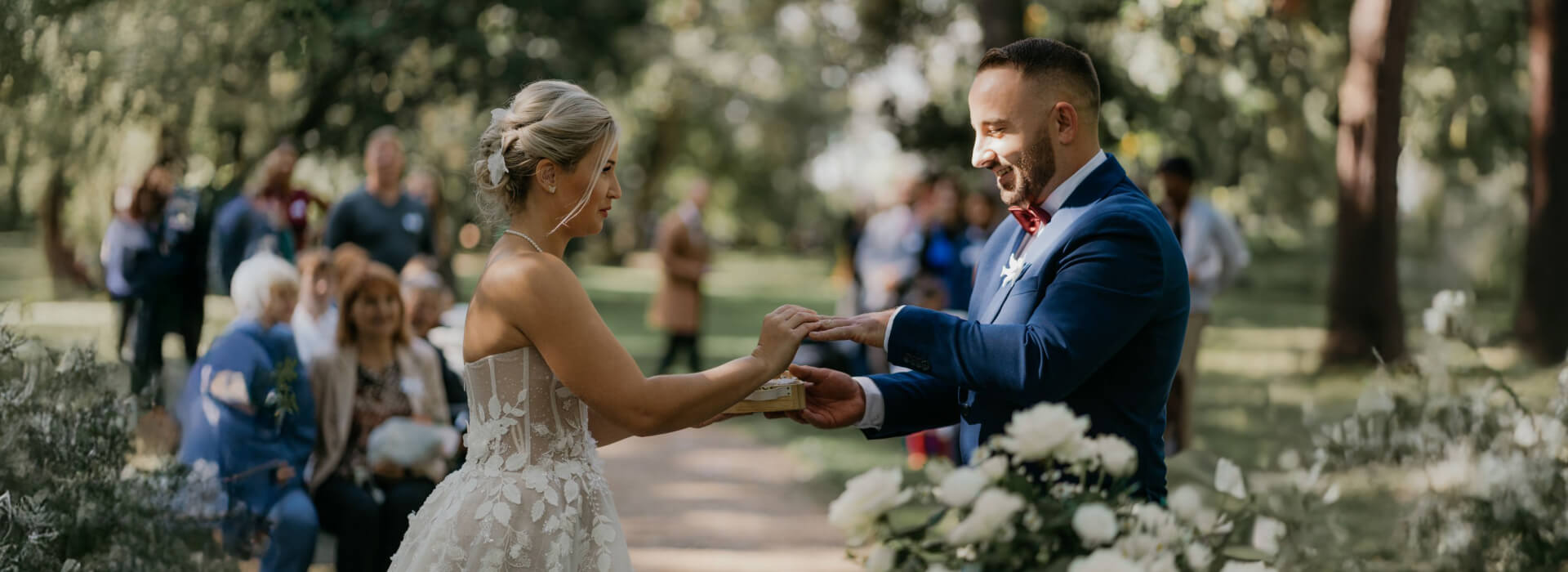 Svatební obřad na zámku